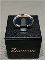 Anillo Zancan Hombre in Oro blanco Diamante 0.05 Ct EA182BR - EA182BR